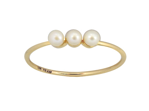 Three Pearl Ring