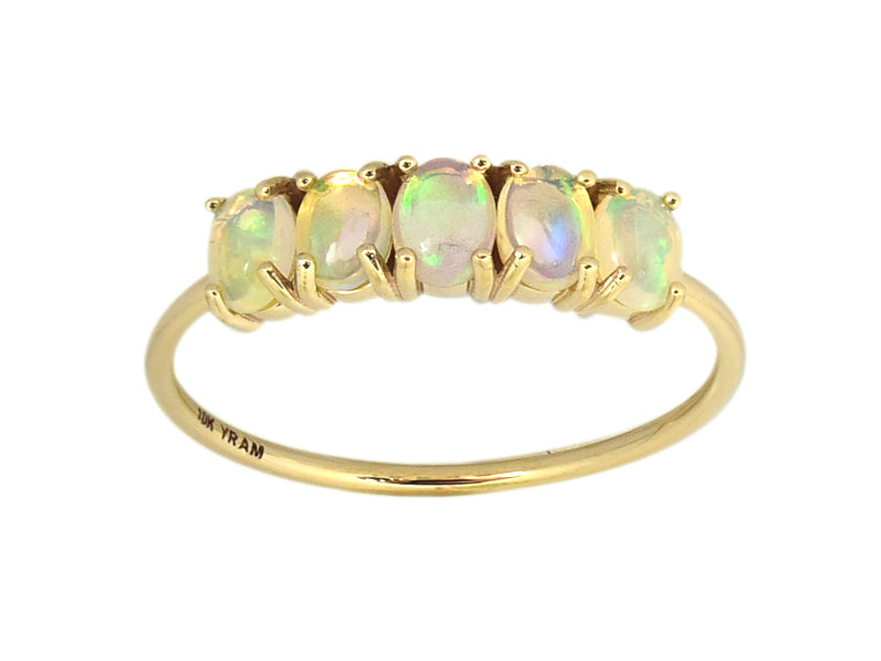 Opal Five Stone Ring